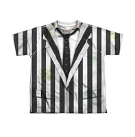 Beetlejuice Boys Suit Short Sleeve Poly Crew Tee / T-Shirt