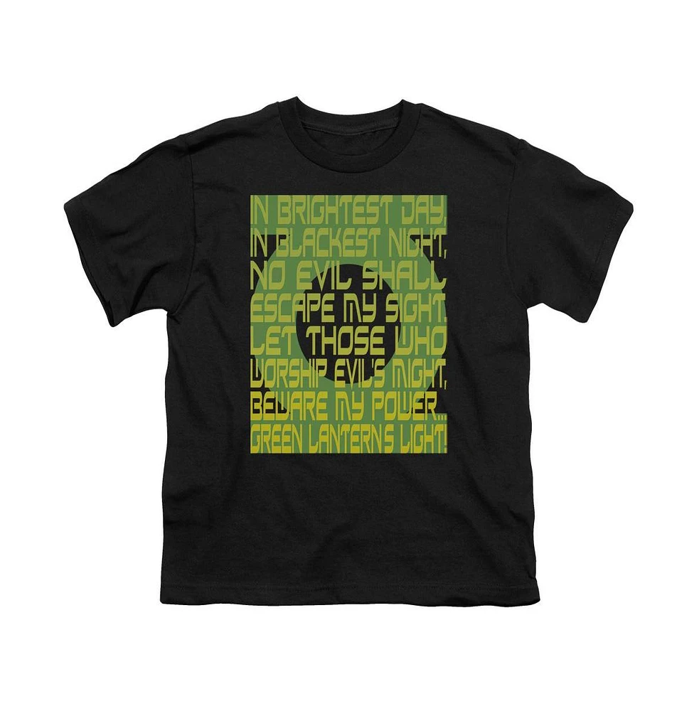 Green Lantern Boys Oath Short Sleeve Tee / T-Shirt