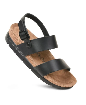 Aerothotic - Tori Casual Non-Slip Comfy Leather Platform Sandals