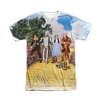 Wizard Of Oz Men's On The Road Short Sleeve Adult Poly Crew Tee / T-Shirt