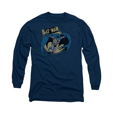 Batman Men's Through The Night Long Sleeve Adult Tee / T-Shirt