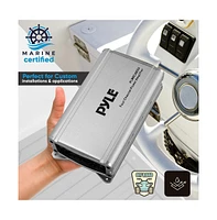 Pyle 4-Channel Weather-Resistant Audio Amplifier, Class D Compact Design, 1200W