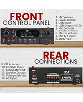 Pyle Home Theater Wireless Bt Streaming Receiver Amplifier