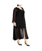 City Chic Plus Vamp Maxi Dress