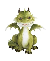 Fc Design "2-pc Set" 5.25"H Cute Green Dragon Figurine Statue Ornament Home Room Office Decor and Perfect Ideas for Housewarming, Holidays and Birthda