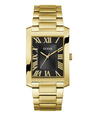 Guess Men's Analog Gold Tone Stainless Steel Watch, 34mm