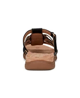Easy Spirit Women's Mindi Woven Flat Slide Sandals