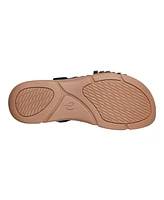 Easy Spirit Women's Mindi Woven Flat Slide Sandals
