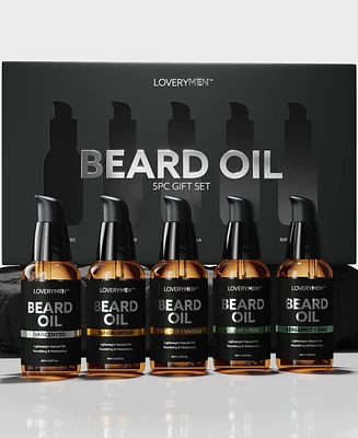 Lovery 5-Pc. LoveryMen Beard Oil Beard Grooming Gift Set