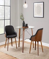 Lumisource 31" Wood Bacci Mid-Century Modern Dining Accent Chair