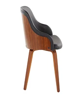 Lumisource 31" Wood Bacci Mid-Century Modern Dining Accent Chair