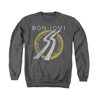 Bon Jovi Men's Slippery When Wet World Tour Adult Crewneck Sweatshirt