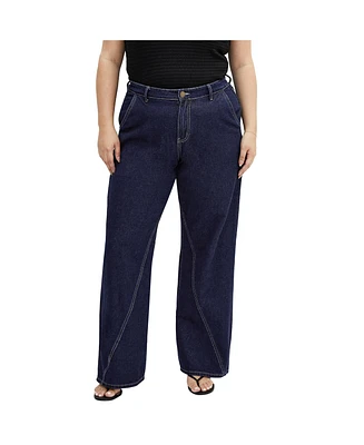 City Chic Plus Harley Kyla Wide Leg Jean