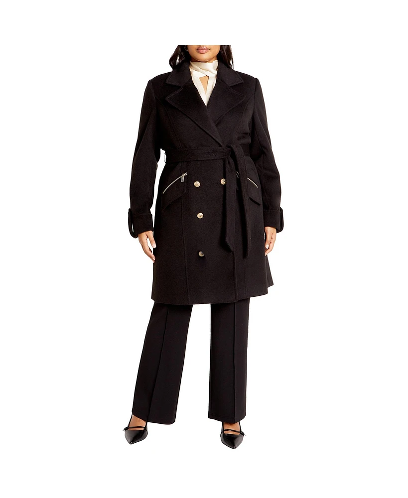 City Chic Plus Gillian Coat