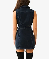 True Religion Women's Denim Moto Dress