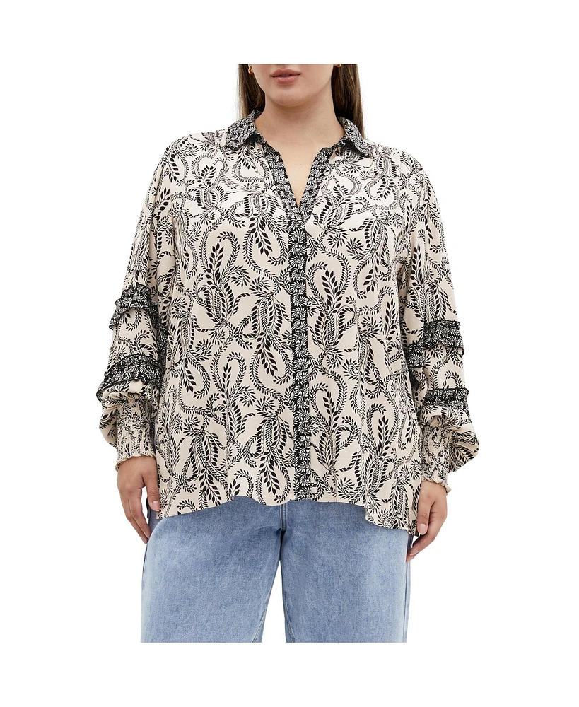 City Chic Plus Dreamweaver Shirt