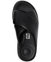 FitFlop Women's iQushion D-Luxe Padded Cross Slides