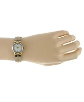 Timetech Women's Steel Two Tone Watch with Expansion Stretch Bracelet