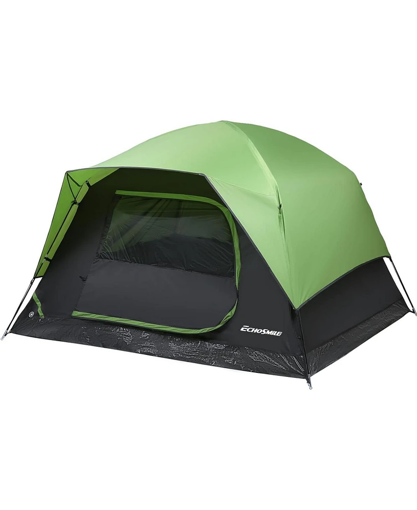 EchoSmile Camping Dome Tent 2/3/4 Person Ten Easy Setup 5 Mins Included Rainfly Blocks Wind & Rain with Carry Bag for Camping, Backpacking, Hiking, Fe