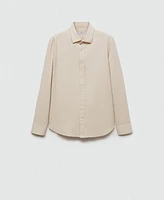 Mango Men's Slim-Fit Cotton Shirt