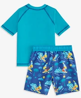 Paw Patrol Toddler Boys Rash Guard & Swim Trunks Set