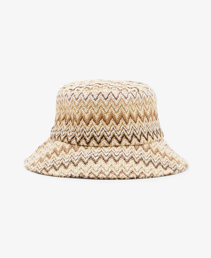 Steve Madden Straw Bucket Hat