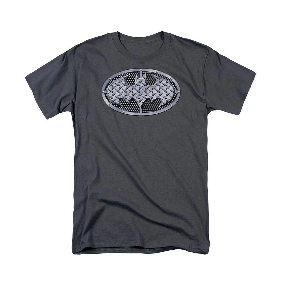 Batman Big & Tall Steel Mesh Shield Short Sleeve Adult Tee / T-Shirt