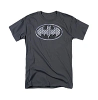 Batman Big & Tall Steel Mesh Shield Short Sleeve Adult Tee / T-Shirt