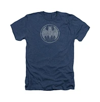 Batman Men's Starry Night Shield Adult Heather Tee / T-Shirt