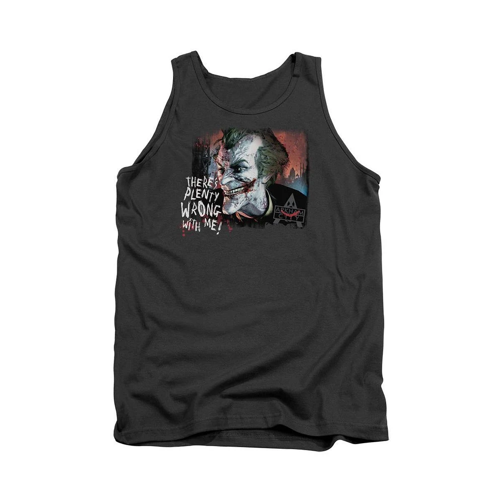 Batman Men's Arkham City Plenty Wrong Adult Tank Top