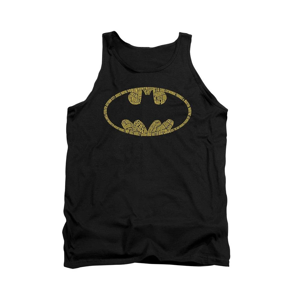 Batman Men's Word Logo Adult Tank Top