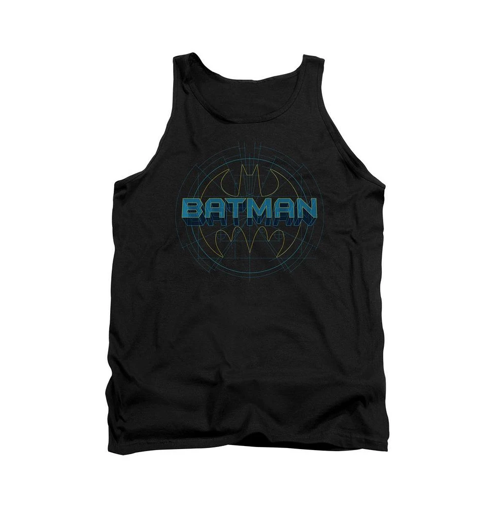 Batman Men's Bat Tech Logo Adult Tank Top