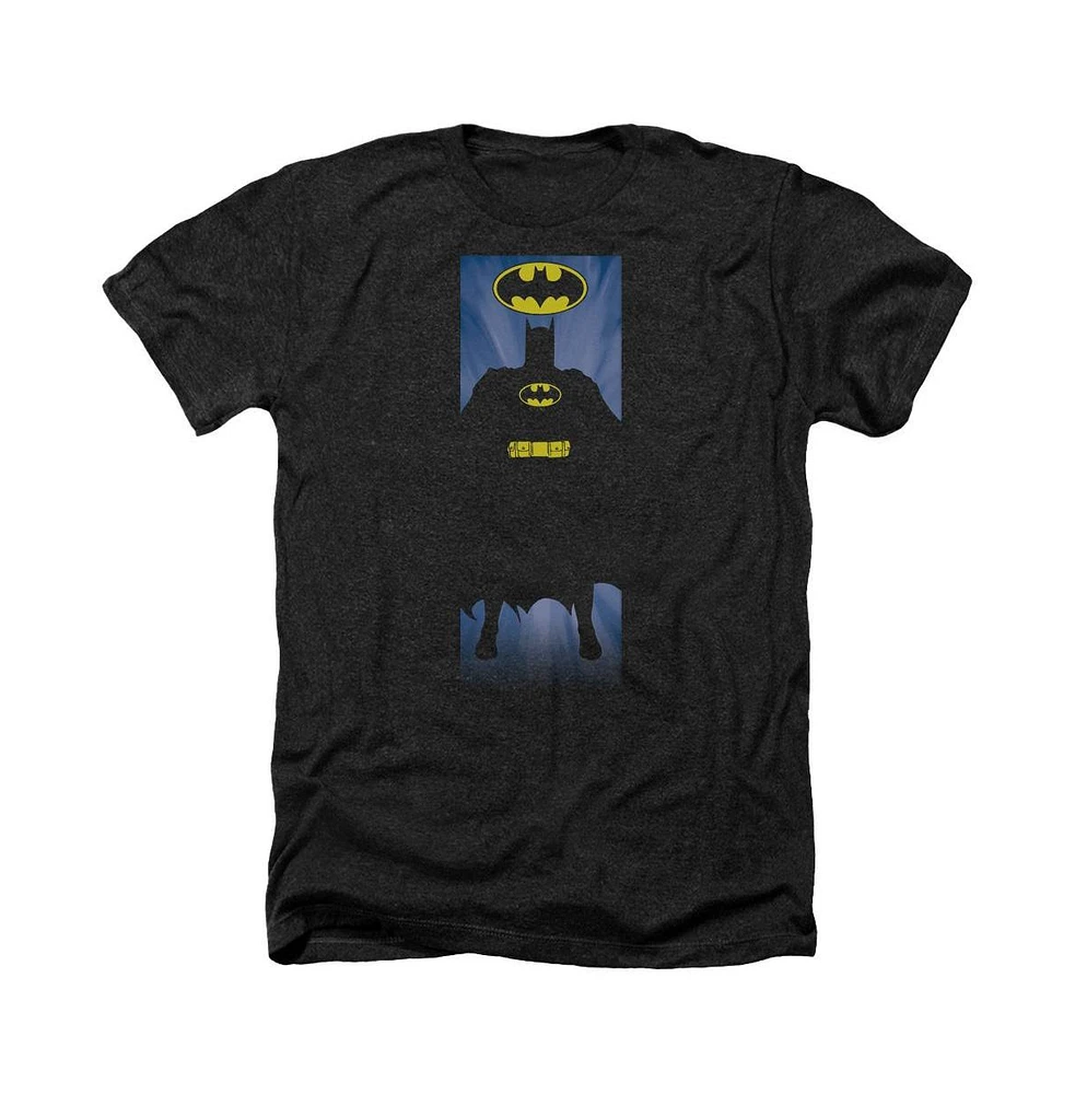 Batman Men's Block Adult Heather Tee / T-Shirt