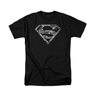 Superman Big & Tall Urban Camo Shield Short Sleeve Adult Tee / T-Shirt