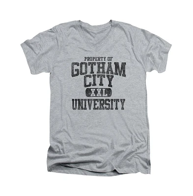 Batman Men's Property Of Gcu Short Sleeve Adult V Neck Tee / T-Shirt