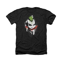 Batman Men's Arkham City Spraypaint Smile Adult Heather Tee / T-Shirt