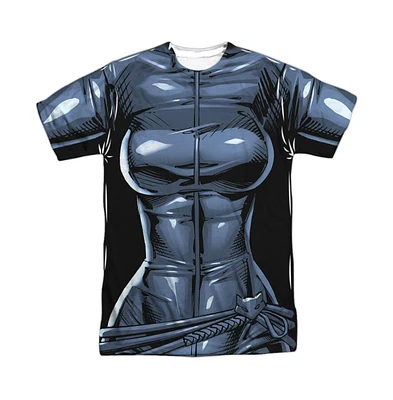 Batman Men's Catwoman Uniform Short Sleeve Adult Poly Crew Tee / T-Shirt