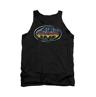 Batman Men's Hot Rod Shield Adult Tank Top