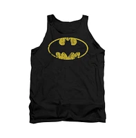 Batman Men's Classic Logo Distressed Adult Tank Top