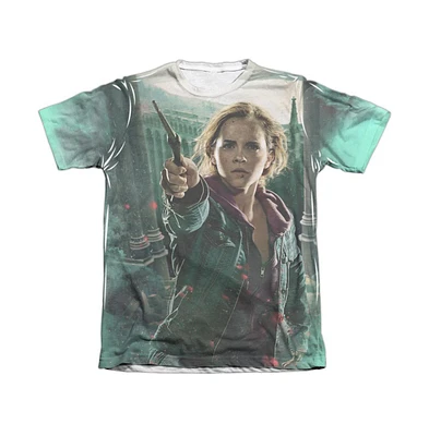 Harry Potter Men's Hermione Final Battle Adult Poly/Cotton Short Sleeve Tee / T-Shirt