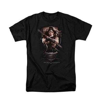 Batman V Superman Mens Wonder Woman Ground Zero Short Sleeve Adult Tee / T-Shirt