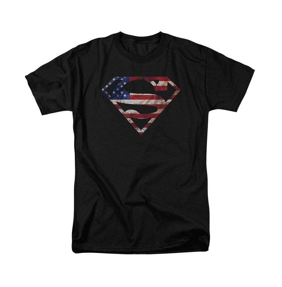 Superman Big & Tall Super Patriot Short Sleeve Adult Tee / T-Shirt