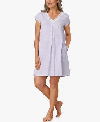 Aria Women's Short Cap Sleeve Sleepshirt