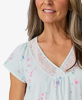 Aria Women's Short Cap Sleeve Sleepshirt