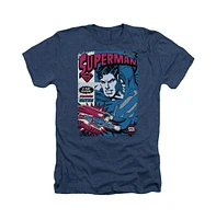 Superman Men's Action Packed Adult Heather Tee / T-Shirt