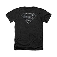 Superman Men's Mech Shield Adult Heather Tee / T-Shirt