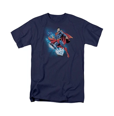 Superman Big & Tall Crystallize Short Sleeve Adult Tee / T-Shirt