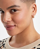 On 34th Gold-Tone 2-Pc. Set Imitation Pearl Hoop & Stud Earrings, Exclusively at Macy's