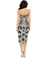 Dress the Population Women's Viviana Sequined Fringe