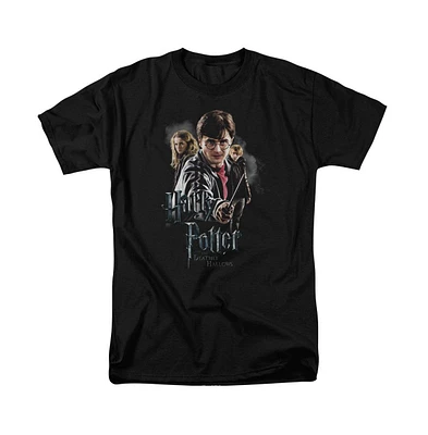 Harry Potter Big & Tall Deathly Hollows Cast Short Sleeve Adult Tee / T-Shirt